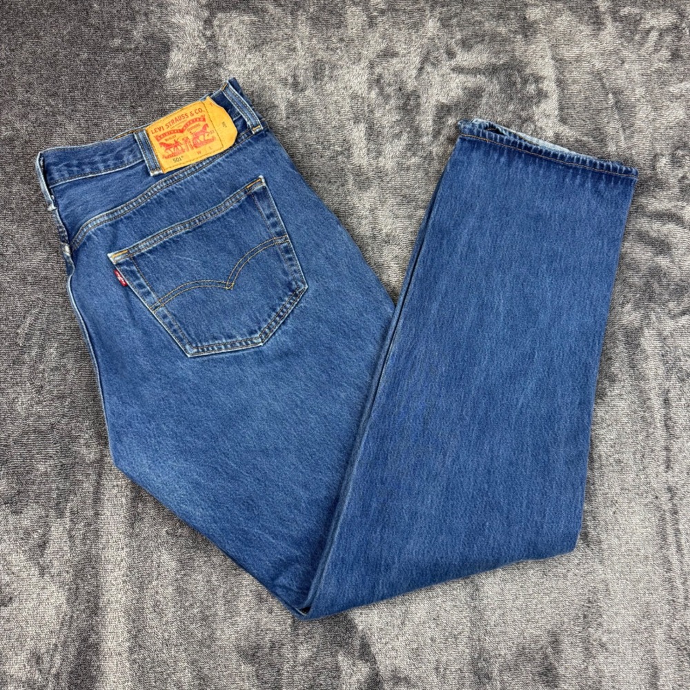 Levi's Jeans Mens 40x38 Blue 501 XX Original Fit Button Fly Straight Leg Denim